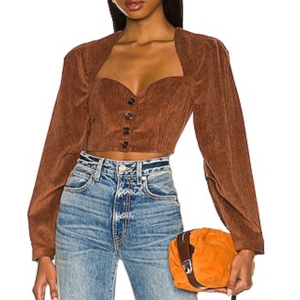 Tularosa Rylan top in cappuccino, size medium